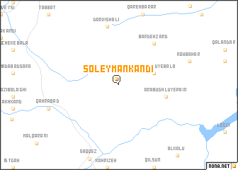 map of Soleymān Kandī