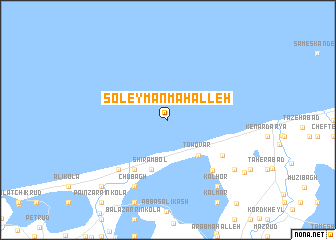 map of Soleymān Maḩalleh