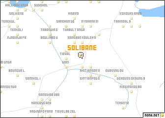 map of Solibané
