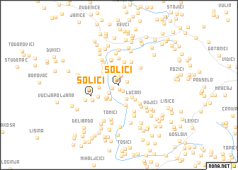 map of Šolići