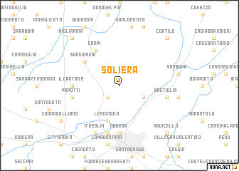 map of Soliera