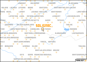 map of Solignac