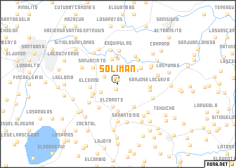 map of Solimán