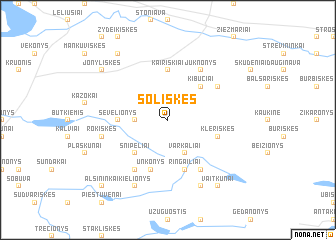 map of Šoliškės