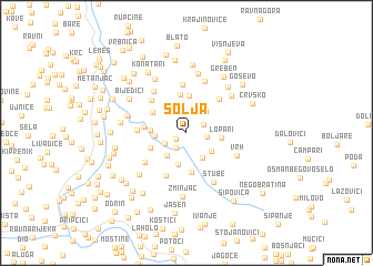 map of Šolja