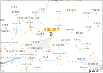 map of Solkan