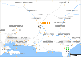 map of Solliès-Ville