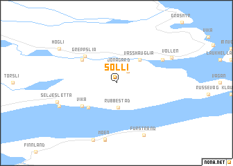 map of Solli