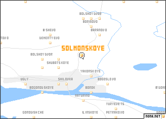 map of Solmonskoye