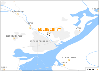 map of Solnechnyy