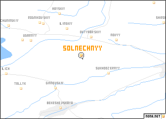 map of Solnechnyy