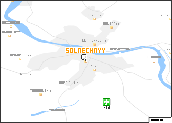 map of Solnechnyy