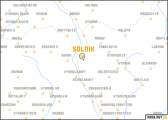 map of Solník