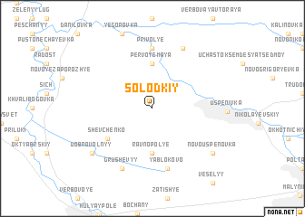 map of Solodkiy