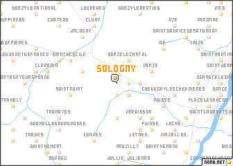 map of Sologny