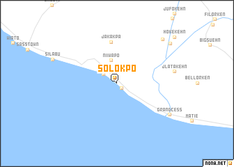 map of Solokpo