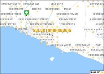 map of Solok Tambak Bugis