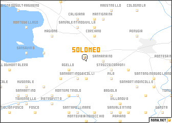 map of Solomeo