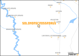 map of Solomons Crossroads