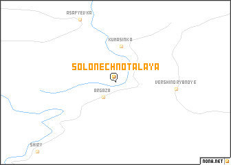 map of Solonechno-Talaya