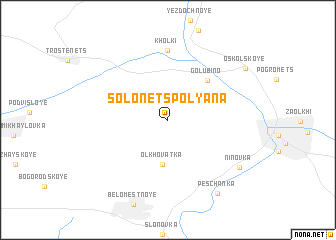 map of Solonets-Polyana