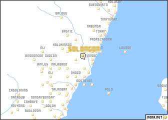 map of Solongon