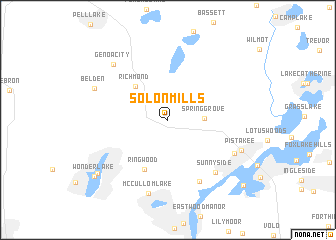 map of Solon Mills