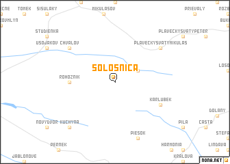 map of Sološnica