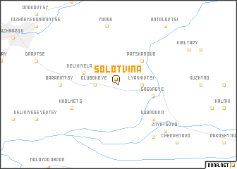 map of Solotvina