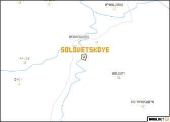 map of Solovetskoye
