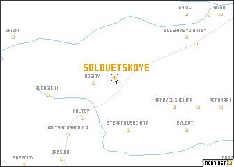 map of Solovetskoye