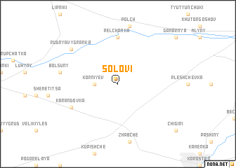 map of Solovʼi