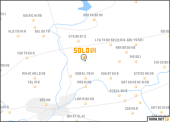 map of Solovʼi