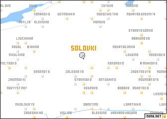 map of Solovki