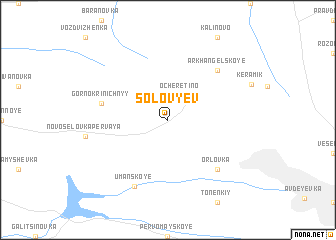 map of Solovʼyëv