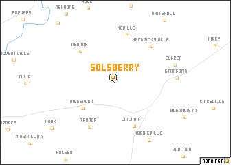 map of Solsberry