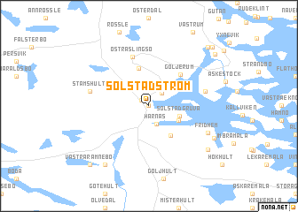 map of Solstadström