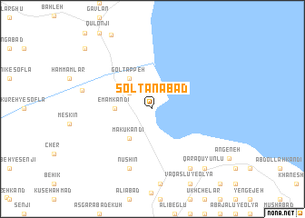 map of Solţānābād