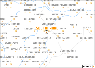 map of Solţānābād