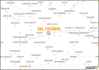 map of Solţānābād