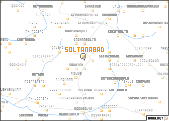 map of Solţānābād