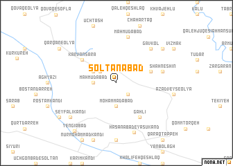 map of Solţānābād
