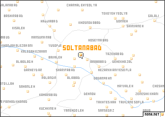 map of Solţānābād