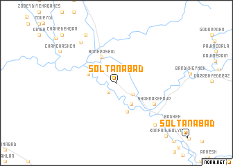 map of Solţānābād