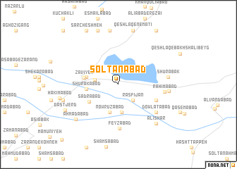 map of Solţānābād