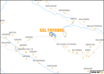 map of Solţānābād