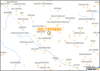 map of Solţānābād