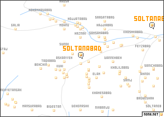 map of Solţānābād