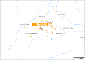 map of Solţānābād