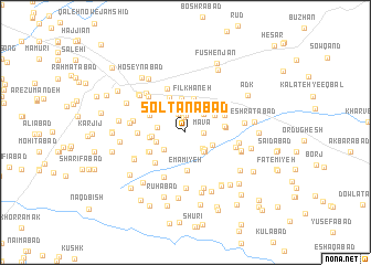 map of Solţānābād